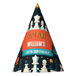 Chapeaux De Fètes Faites des échecs King et Queen Game Night 13e ann