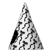 Chapeaux De Fètes Fancy Aquarelle Noir Bow Anniversaire (Droite)