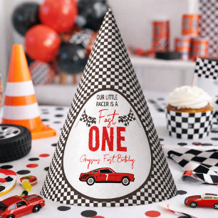 Chapeaux De Fètes Fast One Race Car Boy 1ère fête d'anniversaire