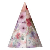 Chapeaux De Fètes Fée Anniversaire Fête Enchanted Watercolor Garden (Dos)