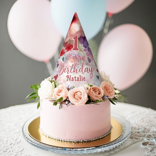 Chapeaux De Fètes Fée Anniversaire Fête Enchanted Watercolor Garden