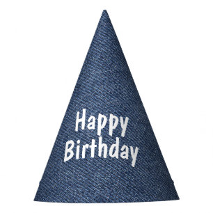 Chapeaux De Fètes Félicitations pour l'anniversaire de Denim