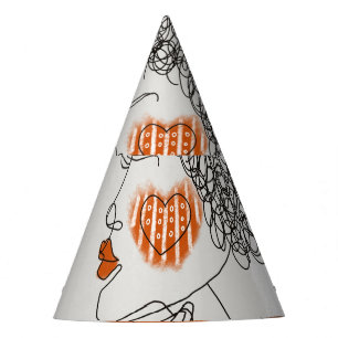 Chapeaux De Fètes Femme de mode : Lignes noires Graphiques
