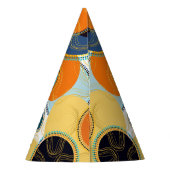 Chapeaux De Fètes Festif coloré Fun Retro Abstrait Personnaliser (Dos)