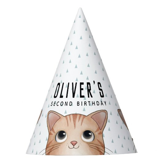 Chapeaux De Fètes Fête Anniversaire de enfant avec chats mignons Par (Devant)