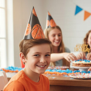 Chapeaux De Fètes Fête d'anniversaire 10 ans garçon sports basket