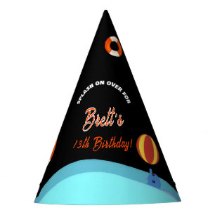 Chapeaux De Fètes Fête d'anniversaire au bord de la piscine Bruh