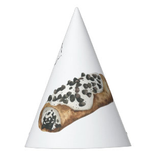 Chapeaux De Fètes Fête d'anniversaire de 1 an Cannoli à l'aquarelle