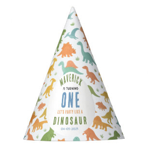 Chapeaux De Fètes Fête d'anniversaire de 1 an de dinosaure Préhist