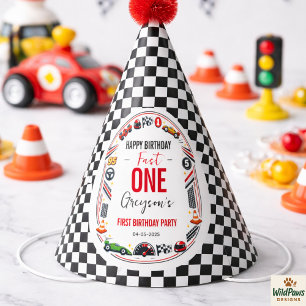 Chapeaux De Fètes Fête d'anniversaire de 1 an pour garçon voiture de