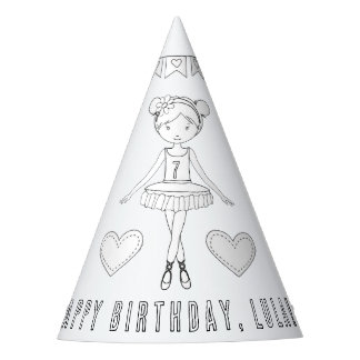 Chapeaux De Fètes Fête d'anniversaire de ballet - Couleur votre prop