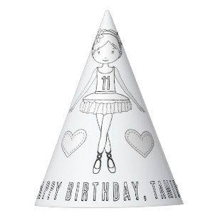 Chapeaux De Fètes Fête d'anniversaire de ballet - Couleur votre prop
