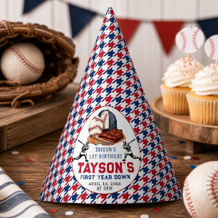Chapeaux De Fètes Fête d'anniversaire de baseball de la première ann