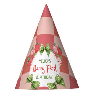 Chapeaux De Fètes Fête d'anniversaire de Berry premier anniversaire 