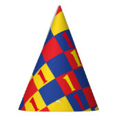 Chapeaux De Fètes Fête d'anniversaire de bleu jaune rouge de (Gauche)