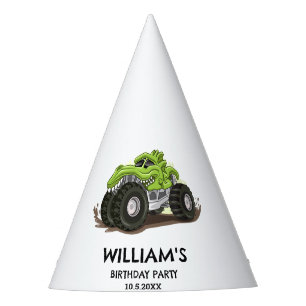 Chapeaux De Fètes Fête d'anniversaire de camion monstre minimal Garç