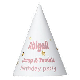 Chapeaux De Fètes Fête d'anniversaire de gymnastique Pink Jump & Tum
