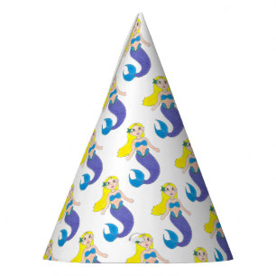 Chapeaux De Fètes Fête d'anniversaire de la Sirène de natation