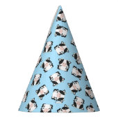 Chapeaux De Fètes Fête d'anniversaire de la vache bleu (Gauche)