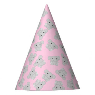 Chapeaux De Fètes Fête d'anniversaire de l'éléphant rose
