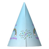 Chapeaux De Fètes Fête d'anniversaire de licorne (Dos)