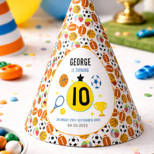 Chapeaux De Fètes Fête d'anniversaire de sports modernes pour garçon