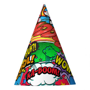 Chapeaux De Fètes Fête d'anniversaire de super héros de bande