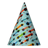 Chapeaux De Fètes Fête d'anniversaire de voiture motif Racecar (Gauche)