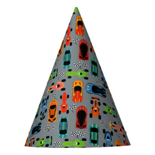 Chapeaux De Fètes Fête d'anniversaire de voiture motif Racecar