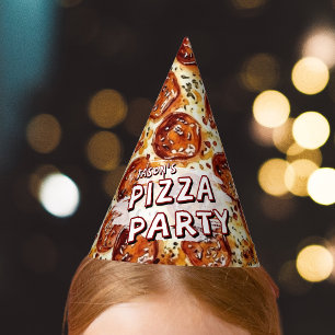Chapeaux De Fètes Fête d'anniversaire des enfants Pizza Party