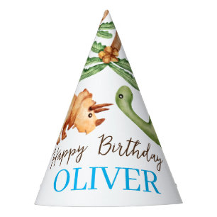 Chapeaux De Fètes Fête d'anniversaire Dino-mite t-rex
