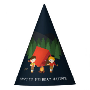 Chapeaux De Fètes Fête d'anniversaire du camping