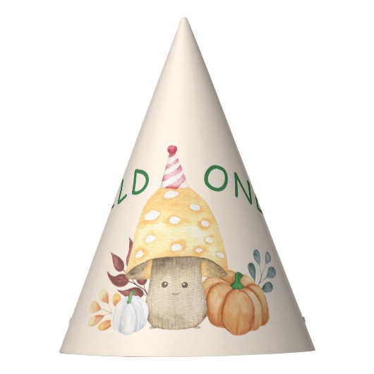 Chapeaux De Fètes Fête d'anniversaire du champignon sauvage (Devant)