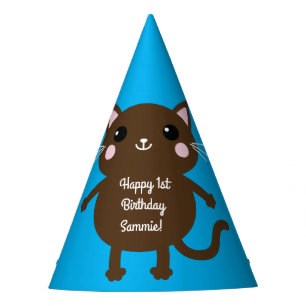 Chapeaux De Fètes Fête d'anniversaire du chat