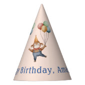 Chapeaux De Fètes Fête d'anniversaire du cirque de singe Whimsical (Devant)