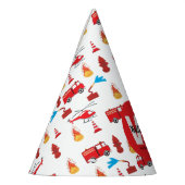 Chapeaux De Fètes Fête d'anniversaire du moteur de camion de pompier (Gauche)