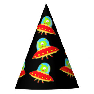 Chapeaux De Fètes Fête d'anniversaire mignonne d'UFO d'aliens