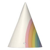 Chapeaux De Fètes Fête d'anniversaire Pastel Rainbow (Gauche)