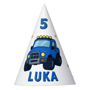 Chapeaux De Fètes Fête d'anniversaire personnalisée de camion monstr