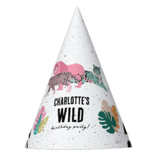 Chapeaux De Fètes Fête d'anniversaire sauvage Jungle Animaux Anniver