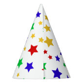 Chapeaux De Fètes Fête d'anniversaire simple moderne rouge étoile co (Dos)