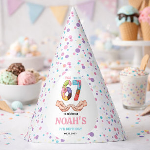 Chapeaux De Fètes Fête d'anniversaire "Six Sept" pour enfants - 7 an