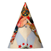 Chapeaux De Fètes Fête d'anniversaire vintage Retro Circus (Dos)