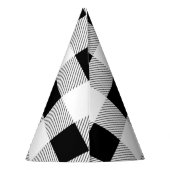 Chapeaux De Fètes fête de ferme rustique plaid noir et blanc de buff (Dos)