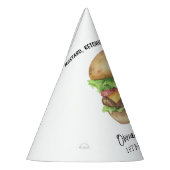 Chapeaux De Fètes Fête de hamburger aquarelle Anniversaire (Gauche)