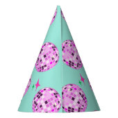 Chapeaux De Fètes Fête de la Monnaie à boule rose violet moderne (Dos)