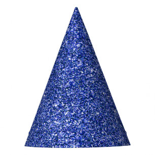 Chapeaux De Fètes Fête de la Saint Sylvestre Parties scintillant Blu
