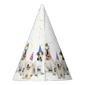 Chapeaux De Fètes Fête des chiens d'anniversaire des animaux | Bleu (Dos)