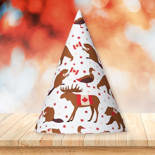 Chapeaux De Fètes Fête du Canada Animaux canadiens