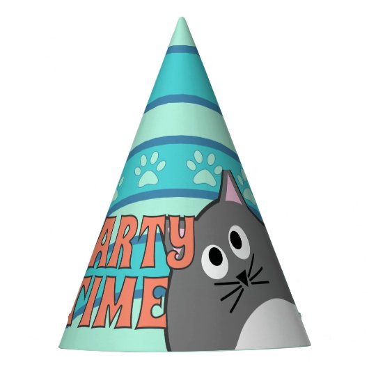 Chapeaux De Fètes Fête du chat gris (Devant)